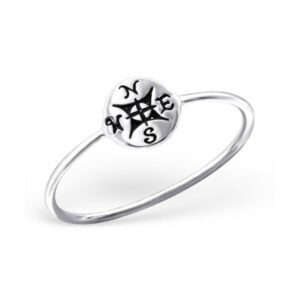 Compass Fine Silver Ring