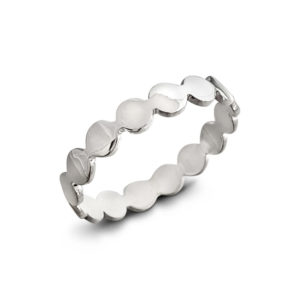 Flat Circle Band Silver Ring