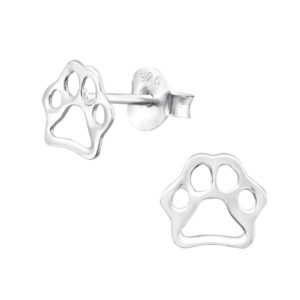 Paws Silver Earring Studs