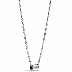 Tube Silver Necklace