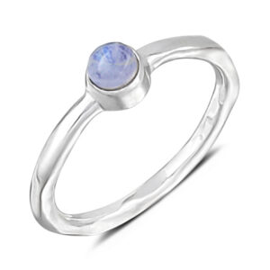 Hammered Moonstone Ring