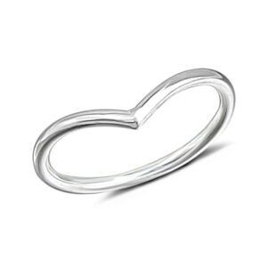 Fine Chevron Silver Ring