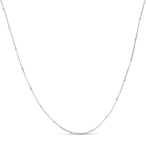 Dot Chain Silver Necklace