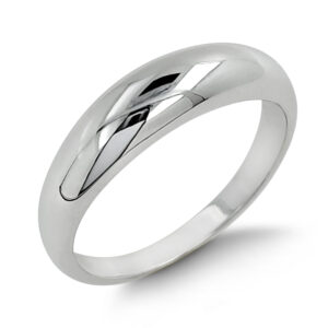 Slim Dome Silver Ring
