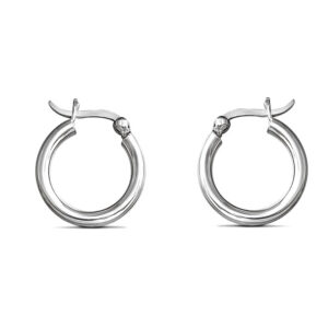 Bold Silver Hoop Earrings