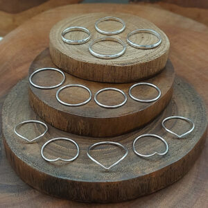 2mm Round Edge Band Sterling Silver Ring