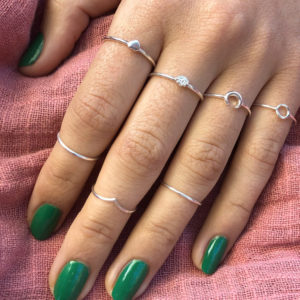 Tiny Heart Silver Ring