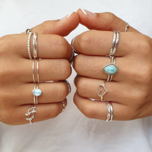 Fine Rope Stacker Sterling Silver Ring