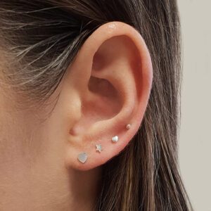Tiny 2mm Ball Stud Silver Earrings