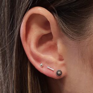 Tiny 2mm Ball Stud Silver Earrings