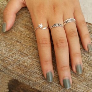 Fine Celtic Mother Of Pearl Sterling Silver Ring