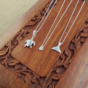 Tiny Water Drop Sterling Silver Pendant Necklace