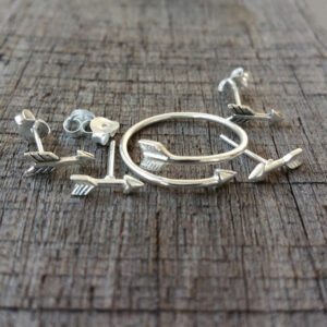 925 Sterling Silver Arrow Ring