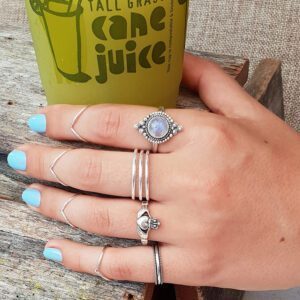 Triple Fine Silver Ring