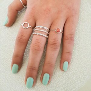 Fine Circle Silver Ring