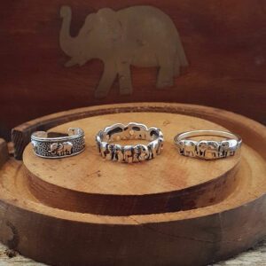 Elephant Silver Toe Ring