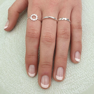 Flat Circle Band Silver Ring