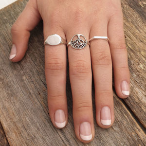 Unisex Silver Signet Ring