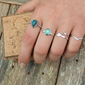 Multi Sided Silver Band