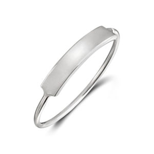 Fine Oblong Face Silver Ring