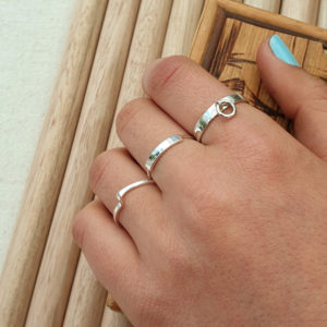Fine Oblong Face Silver Ring