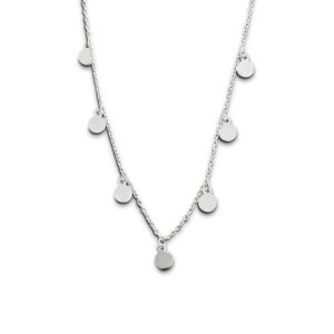 7 Circles Silver Necklace