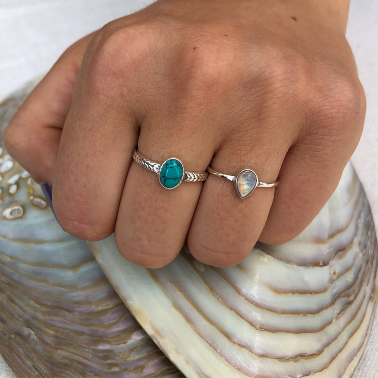 Sterling Silver Gem Rings 2024 www.alhudapk