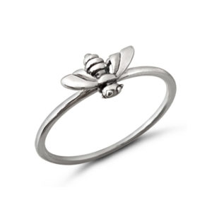 Small Bee Silver Ring