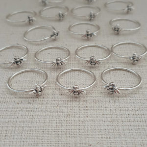 Small Bee Silver Ring