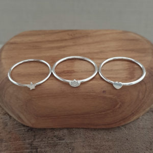 Small Lotus Silver Ring