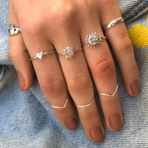 Small Heart Silver Ring