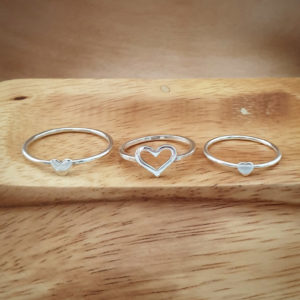 Small Heart Silver Ring