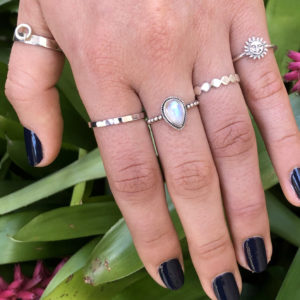 20 Sided Silver Ring