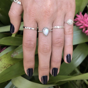 20 Sided Silver Ring