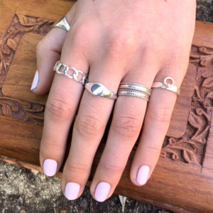 Chain Link Silver Ring