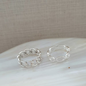 Chain Link Silver Ring
