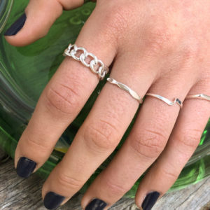 Chain Link Silver Ring