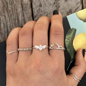 Mountain Range Silver Ring