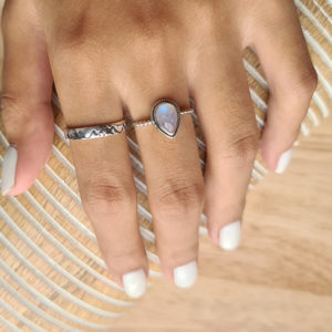 Mountain Band Silver Ring