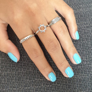 Mandala Sun Silver Ring