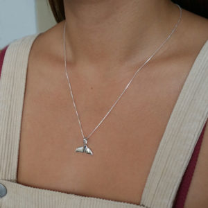 Whale – Dolphin Tail Silver Necklace