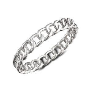 3mm Chain Silver Ring