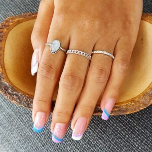 3mm Chain Silver Ring