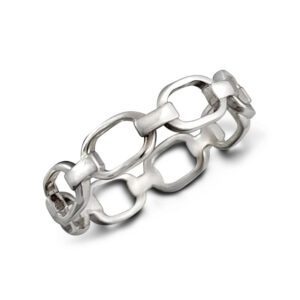 4mm Chain Silver Ring