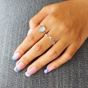 4mm Chain Silver Ring