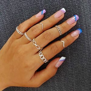 4mm Chain Silver Ring
