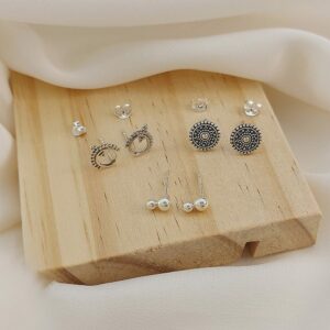 Beaded Disc Studs