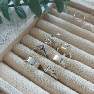 Mandala Flower Silver Ring