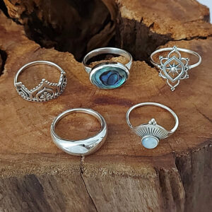 Mandala Crown Silver Ring