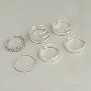 Double Bar Silver Ring